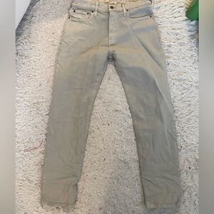 Madewell men’s 1991 straight fit garment dyed jeans denim grey